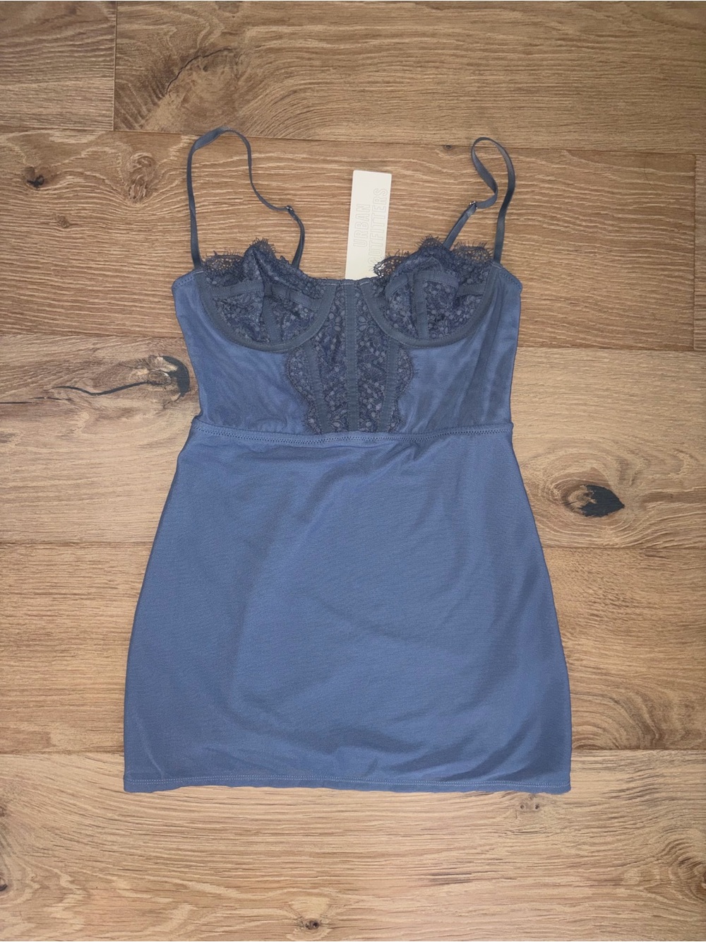 Brand new Urban Outfitters Corset Blue Dress with tags
